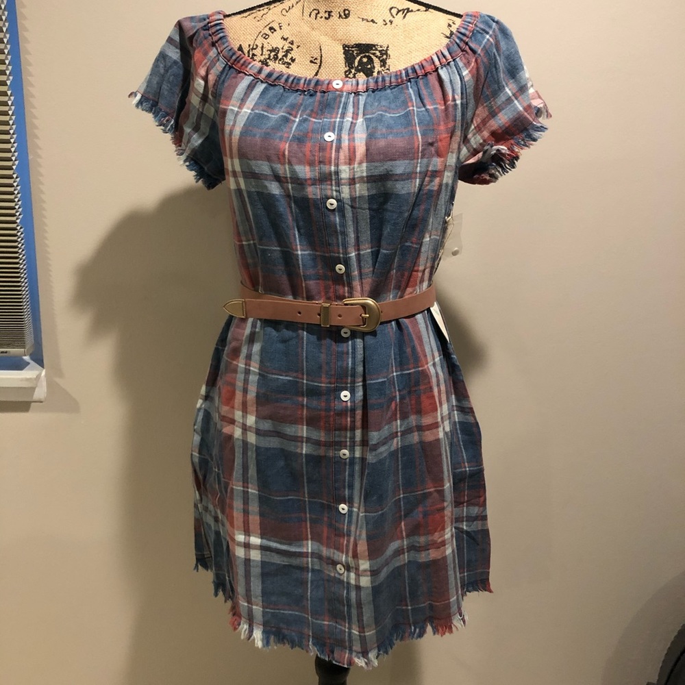 Flannel minidress